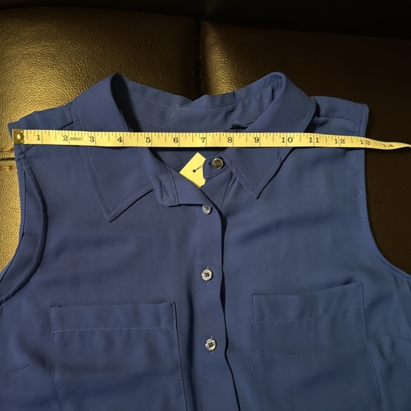 Apt. 9 Women Blue Sleeveless Blouse Medium New Never Worn - Picture 5 of 13